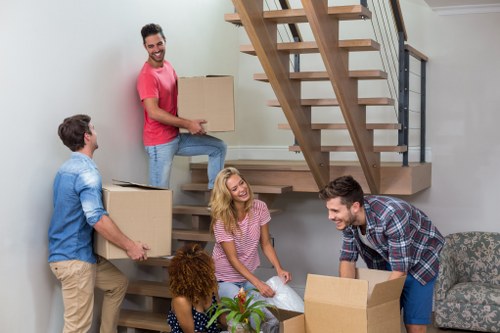 Office removals team planning a relocation in Selhurst